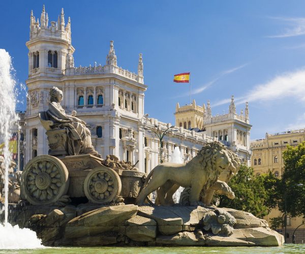 language school trip Cibeles statue Madrid school trip JWT Schools tours travel