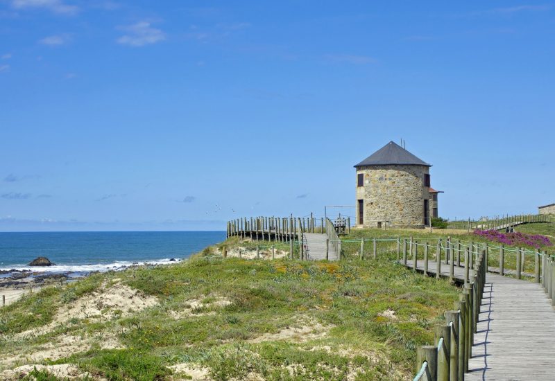 windmills Esposende Portugal coastal Camino Portugues tour JWT travel