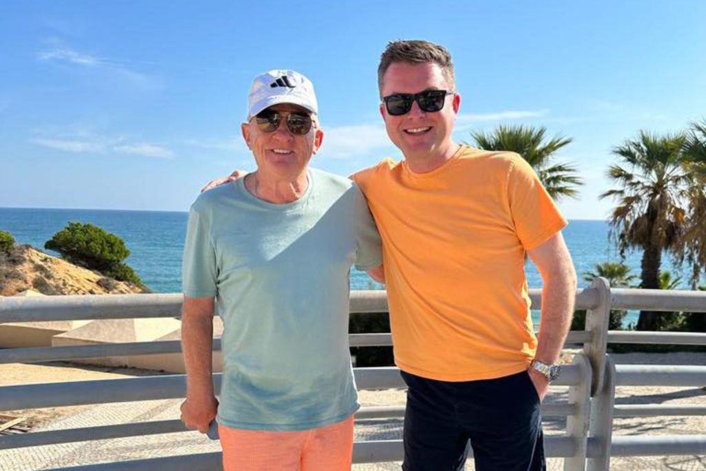 Paul Claffey with Michael English Music tours Portugal JWT Travel