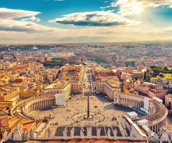 St Peters Square Vatican City school trip to Rome JWT Schools travel educational tours