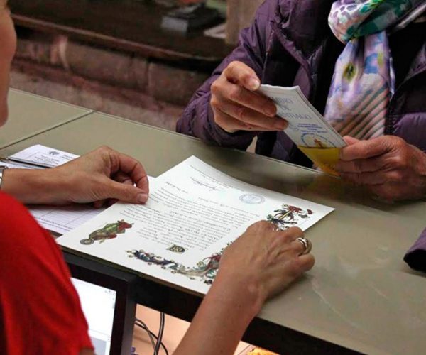 Getting Compostela certificate Pilgrims Office Santiago de Compostela Camino de Santiago tours JWT Travel
