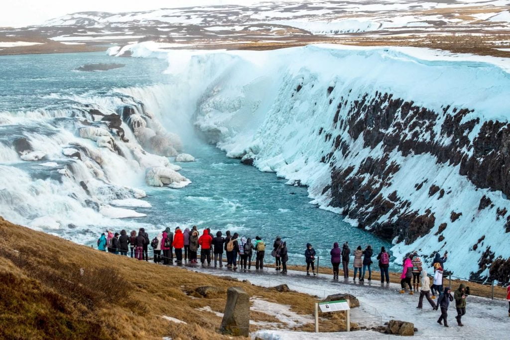 Gullfoss waterfall Iceland school trips 2022 JWT