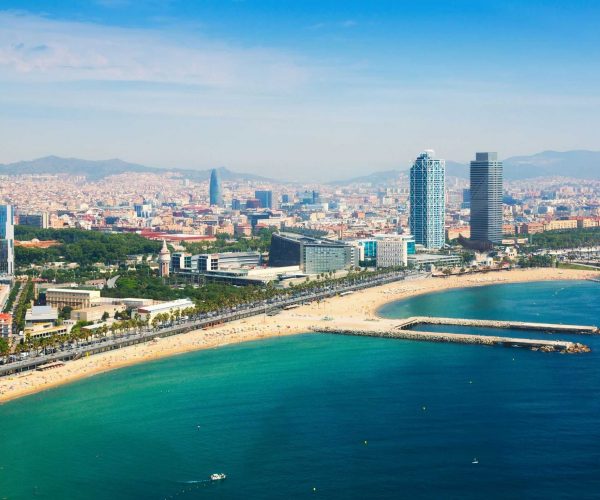 Barceloneta beach school trip to Barcelona JWT Schools