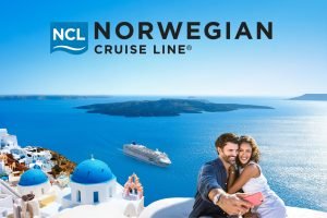 Norwegian cruise line Santorini couple cruise holidays JWT Travel Cruises