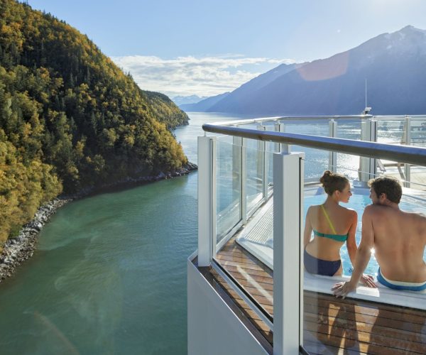 couple Norwegian cruise line JWT Cruises Alaska