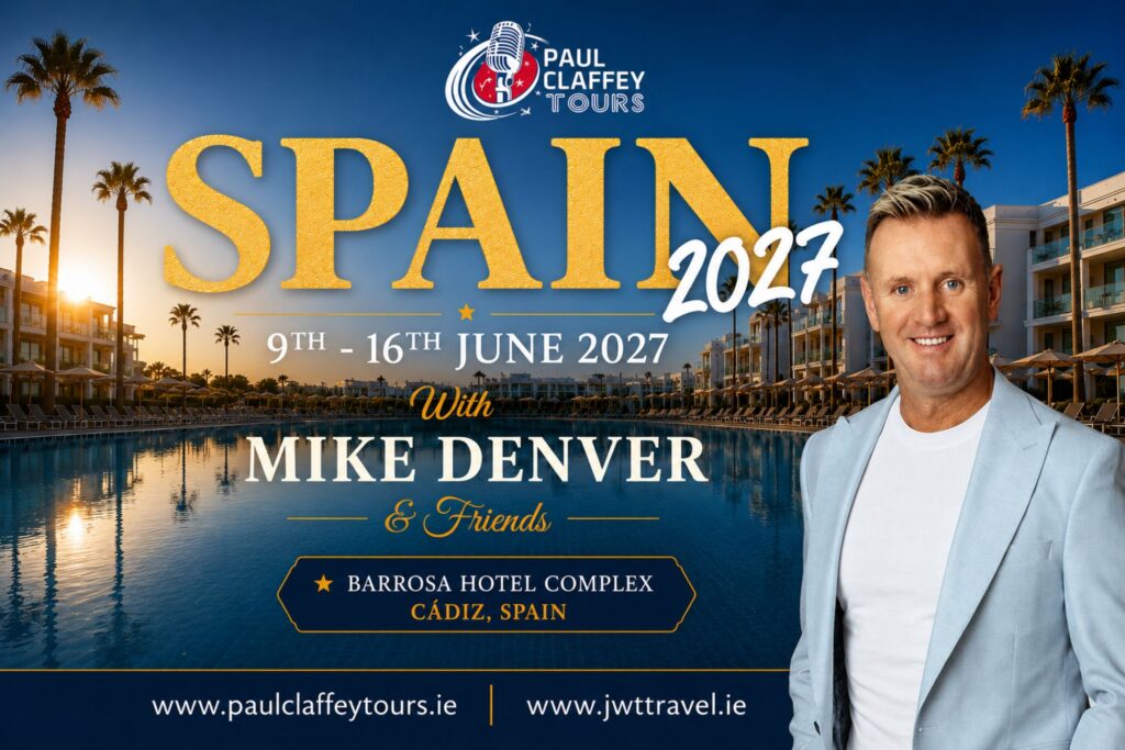 PAUL CLAFFEY TOURS - 2027 JUNE WEEK 1 - JWT TRAVEL