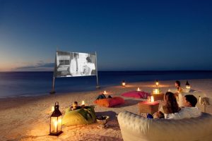 outdoor cinema Lux Belle Mare Mauritius Luxury Holiday JWT Travel