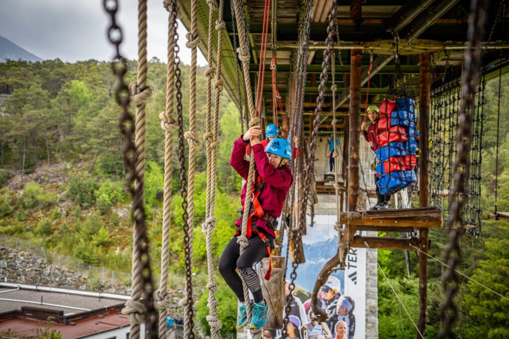 Active School Trip to Austria - AREA 47 - high ropes - JWT Travel - Schools