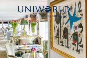 SS Catherine restaurant art UNIWORLD Burgundy and Provence luxury river cruise JWT Cruises