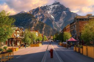 Banff Town Grand Rockies and Alaskan Cruise RIVIERA CRUISES JWT Cruises
